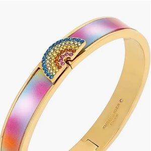 Kurt Geiger London Crystal Rainbow Hinge Bangle